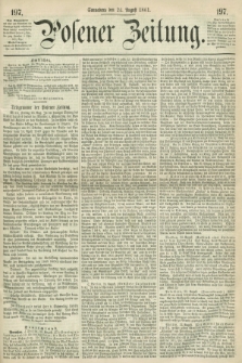 Posener Zeitung. 1861, [№] 197 (24 August) + dod.