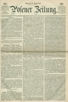 Posener Zeitung. 1861, [№] 202 (30 August) + dod.