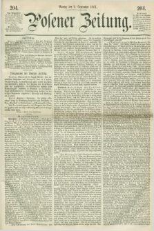 Posener Zeitung. 1861, [№] 204 (2 September) + dod.