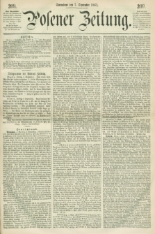 Posener Zeitung. 1861, [№] 209 (7 September) + dod.