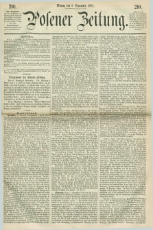 Posener Zeitung. 1861, [№] 210 (9 September) + dod.