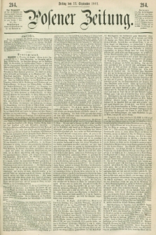 Posener Zeitung. 1861, [№] 214 (13 September) + dod.