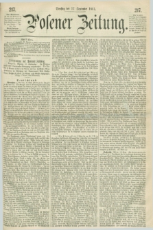 Posener Zeitung. 1861, [№] 217 (17 September) + dod.