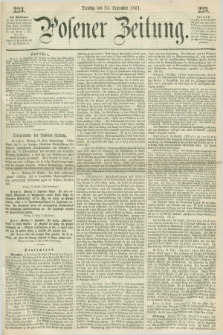 Posener Zeitung. 1861, [№] 223 (24 September) + dod.