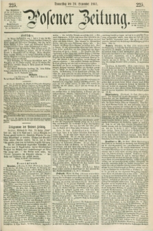 Posener Zeitung. 1861, [№] 225 (26 September) + dod.