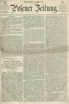 Posener Zeitung. 1861, [№] 227 (28 September)