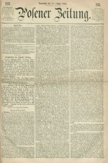 Posener Zeitung. 1861, [№] 237 (10 Oktober)