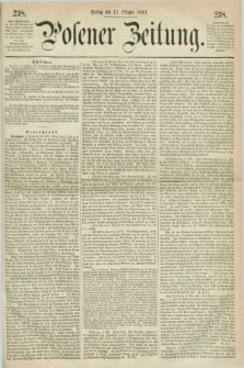 Posener Zeitung. 1861, [№] 238 (11 Oktober) + dod.