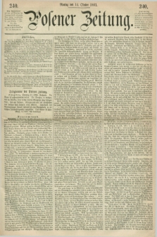 Posener Zeitung. 1861, [№] 240 (14 Oktober)