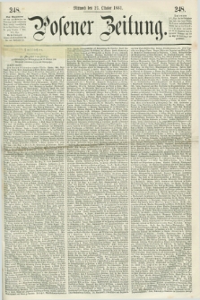 Posener Zeitung. 1861, [№] 248 (23 Oktober) + dod.