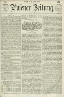 Posener Zeitung. 1861, [№] 253 (29 Oktober) + dod.