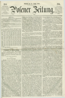 Posener Zeitung. 1861, [№] 254 (30 Oktober) + dod.