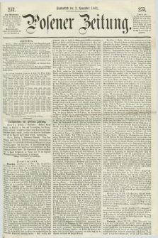 Posener Zeitung. 1861, [№] 257 (2 November) + dod.