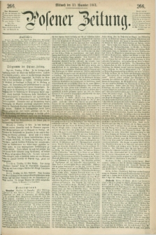 Posener Zeitung. 1861, [№] 266 (13 November) + dod.