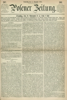 Posener Zeitung. 1861, [№] 267 (14 November) + dod.