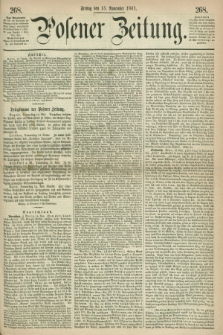 Posener Zeitung. 1861, [№] 268 (15 November)