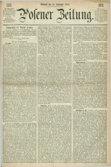 Posener Zeitung. 1861, [№] 272 (20 November) + dod.