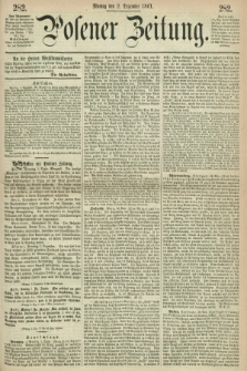 Posener Zeitung. 1861, [№] 282 (2 Dezember) + dod.