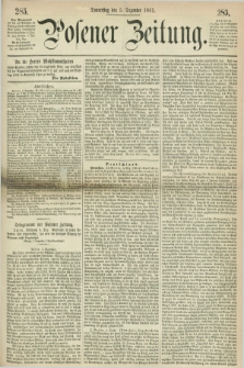 Posener Zeitung. 1861, [№] 285 (5 Dezember) + dod.