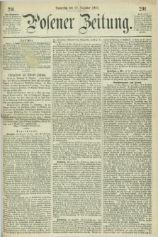Posener Zeitung. 1861, [№] 291 (12 Dezember)