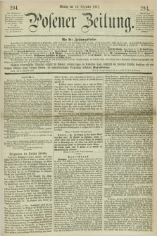Posener Zeitung. 1861, [№] 294 (16 Dezember) + dod.