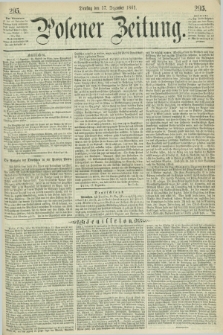 Posener Zeitung. 1861, [№] 295 (17 Dezember) + dod.