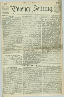 Posener Zeitung. 1861, [№] 296 (18 Dezember) + dod.