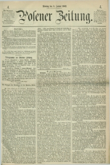 Posener Zeitung. 1862, [№] 4 (6 Januar) + dod.