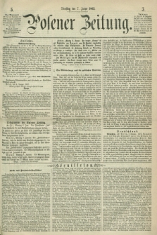 Posener Zeitung. 1862, [№] 5 (7 Januar) + dod.