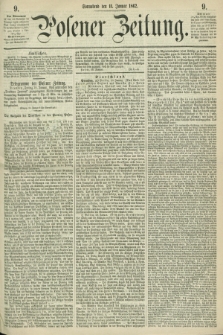 Posener Zeitung. 1862, [№] 9 (11 Januar) + dod.