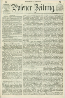 Posener Zeitung. 1862, [№] 21 (25 Januar)