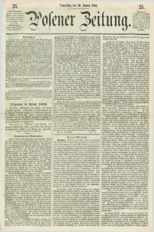 Posener Zeitung. 1862, [№] 25 (30 Januar) + dod.