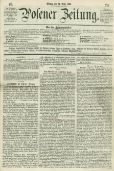 Posener Zeitung. 1862, [№] 70 (24 März) + dod.