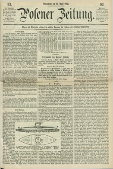 Posener Zeitung. 1862, [№] 92 (19 April)