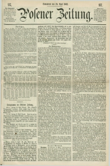 Posener Zeitung. 1862, [№] 97 (26 April)