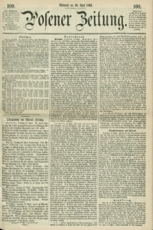 Posener Zeitung. 1862, [№] 100 (30 April)