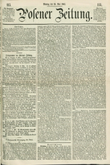 Posener Zeitung. 1862, [№] 115 (19 Mai) + dod.