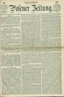 Posener Zeitung. 1862, [№] 119 (23 Mai) + dod.