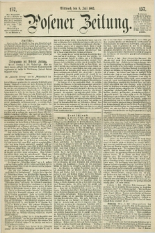 Posener Zeitung. 1862, [№] 157 (9 Juli) + dod.