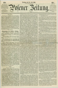 Posener Zeitung. 1862, [№] 168 (22 Juli) + dod.