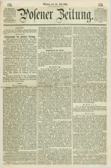 Posener Zeitung. 1862, [№] 173 (28 Juli) + dod.