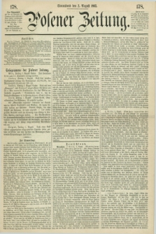 Posener Zeitung. 1862, [№] 178 (2 August) + dod.