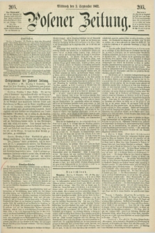 Posener Zeitung. 1862, [№] 205 (3 September) + dod.
