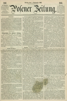 Posener Zeitung. 1862, [№] 207 (5 September) + dod.