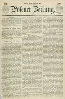Posener Zeitung. 1862, [№] 209 (8 September) + dod.