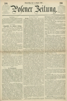 Posener Zeitung. 1862, [№] 236 (9 Oktober) + dod.