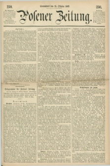 Posener Zeitung. 1862, [№] 250 (25 Oktober) + dod.