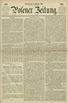 Posener Zeitung. 1862, [№] 258 (4 November) + dod.