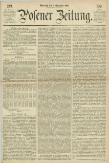 Posener Zeitung. 1862, [№] 259 (5 November) + dod.