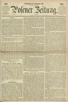 Posener Zeitung. 1862, [№] 260 (6 November) + dod.